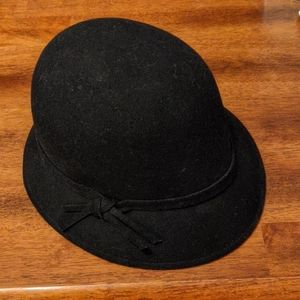 Ladies black wool hat